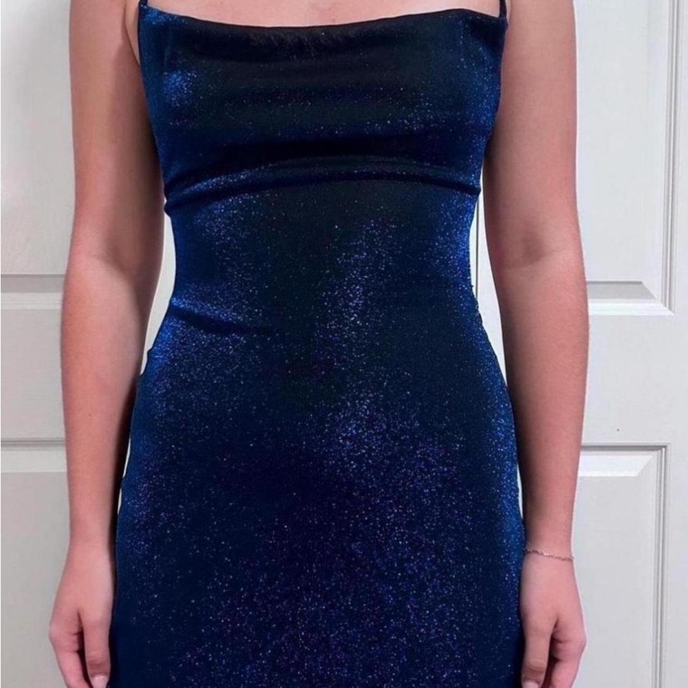 Hello Molly Midnight Sparkle Strapless Dress